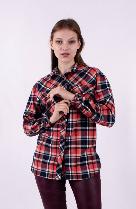 женские рубашки Mita ЖМ1191 красный