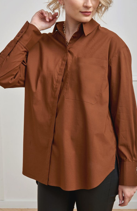 Рубашка KOKOdea 211440 коричневый
