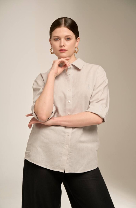 женские рубашки Nadex 20-081130/211-23_170 светло-серый