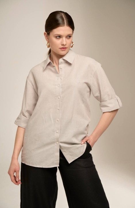 женские рубашки Nadex 20-081130/211-23_170 светло-серый