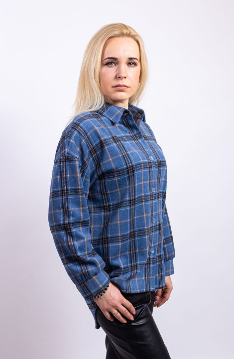 женские рубашки Пинск Стиль 3953 синий