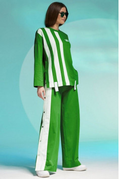 Спортивный костюм Faufilure C1368 зеленый
