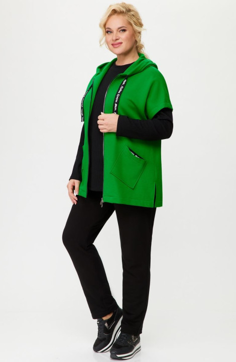Спортивный костюм Svetlana-Style 1898 черный+зеленый