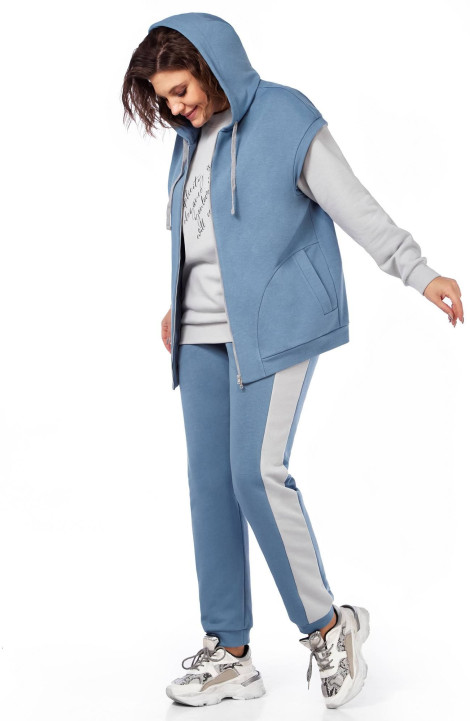 Спортивный костюм LaKona 11565 серо-голубой