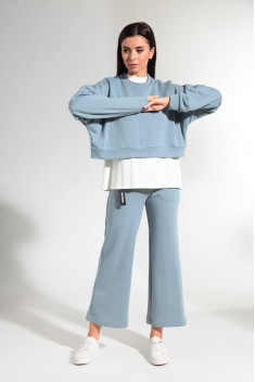 Спортивный костюм HIT 3081 серо-голубой